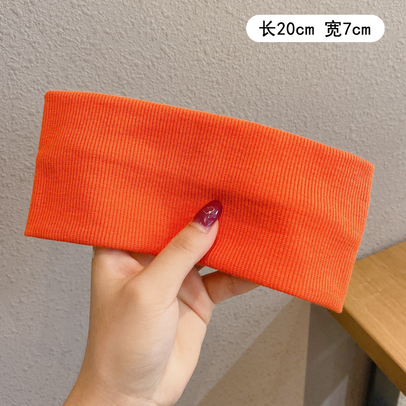 Ouyang Nana mismo estilo de banda de pelo de los deportes de las mujeres Red rojo todo partido sudor absorbente de salir corriendo de punto lavado de cara diadema pañuelo femenino