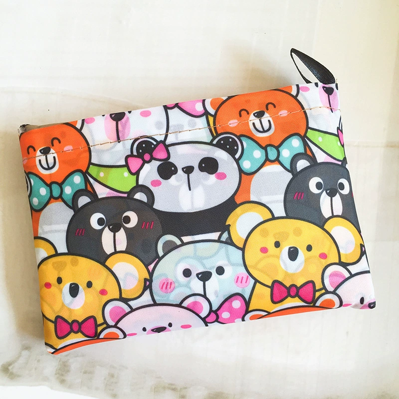 Nuby, cartoon handheld big folding shopping bag, storage system one shoulder, (Physicals)