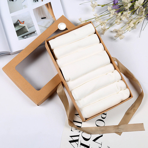 Infant cotton absorbent diapers Newborn diaper box set of 8 baby cloth diaper pads maternal and infant supplies