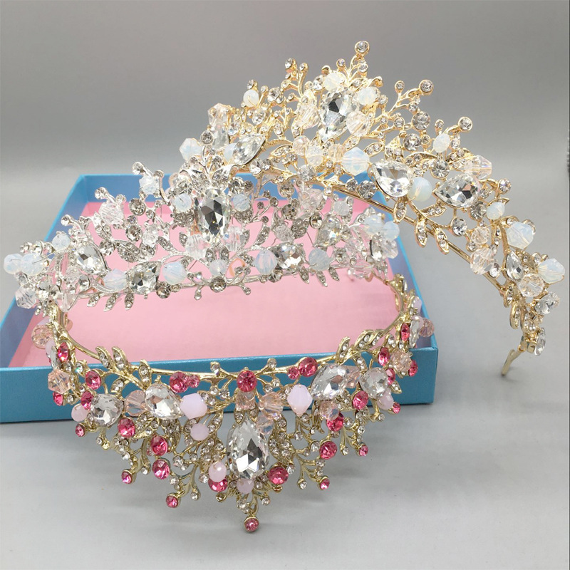 170g Weight Crown Hair Accessories Type 1 Piece Quantity Wedding, Engagement Occasion Alloy Material Crown Pattern All Seasons Season Women's Gender Plating Design Elegant, Streetwear Style Elegant Streetwear Women's Crown Alloy Plating Crown 无