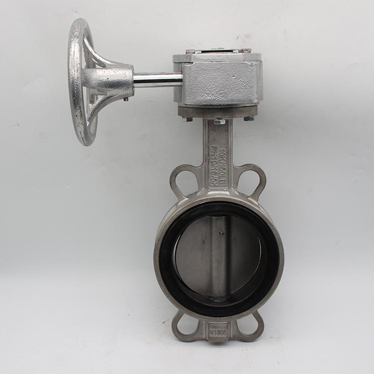 304不锈钢对夹式蝶阀 316不锈钢涡轮对夹式蝶阀D371X-16P DN50 65