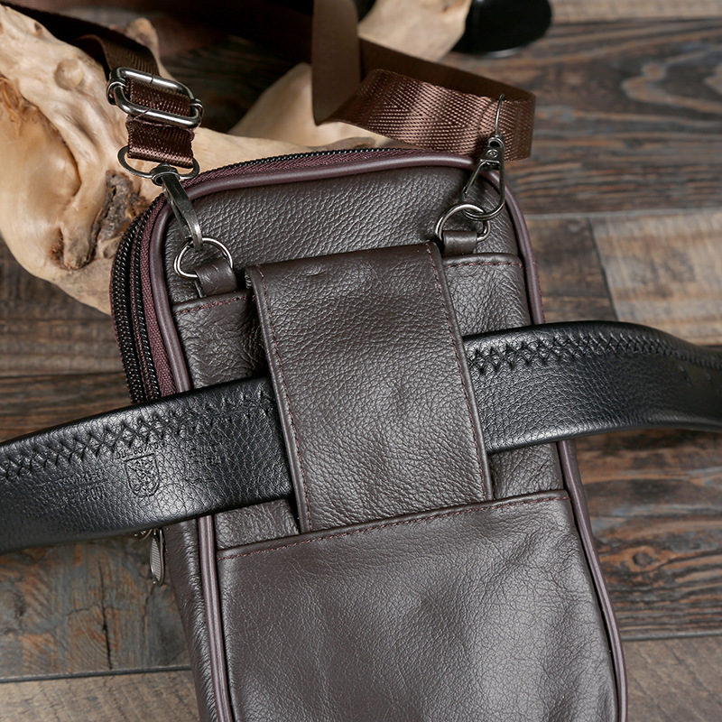 Manufacturers Selling Four-Layer Men's Large Backpack Multi-Functional Shoulder Bag Business Oblique Span Portable Office Mobile Phone Bag Application Scenario