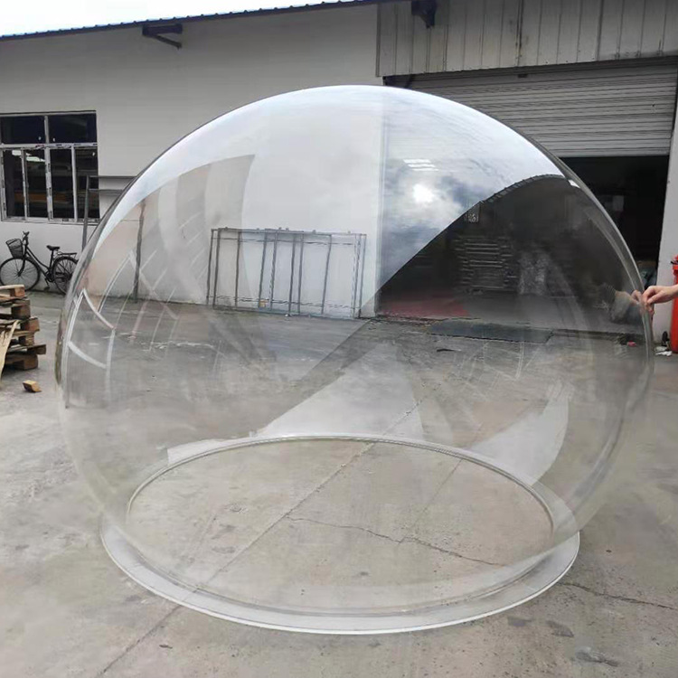廠家定制亞克力球罩 有機玻璃透明球罩 食品防塵展示半球罩