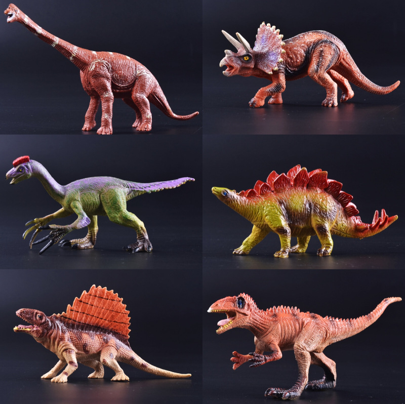 跨境小号恐龙仿真动物模型霸王龙实心小恐龙塑胶静态模型玩具