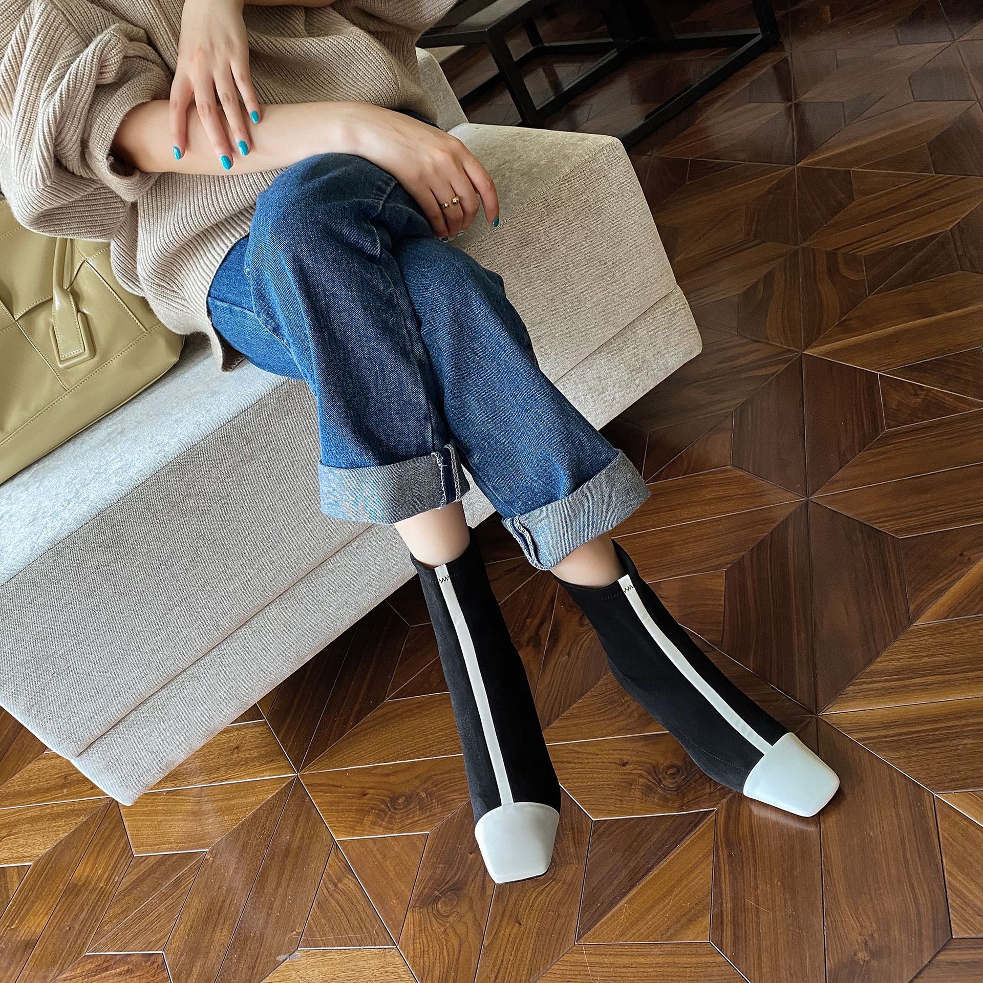 Chiko Dannah Square Toe Stiletto Boots