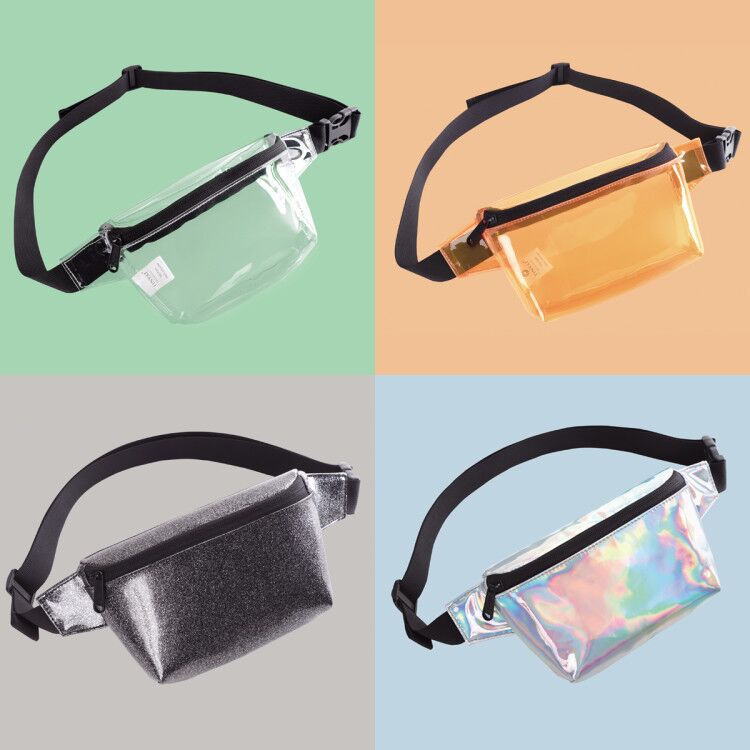 Unisex Basic Solid Color Pvc Waterproof Waist Bags display picture 1