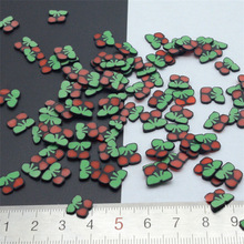 樱桃 桃子 草莓 菠萝软陶片糖果色史莱姆填充DIY材料