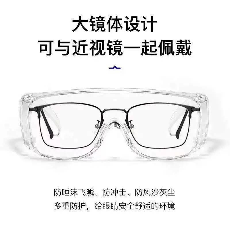Полностью прозрачные защитные очки с защитой от пены, противотуманные очки для защиты труда, полностью экологически чистые CE