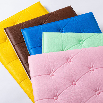 幼兒園牆面裝飾牆紙軟包自粘臥室兒童房壁紙卡通可愛3d立體牆貼紙