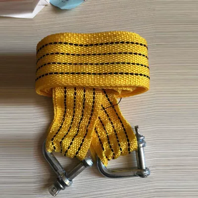Car trailer rope 3 tons Trailer rope/net/strap - yellow-u-shaped-hook-rope