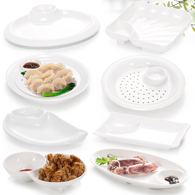 Melamine tableware imitation porcelain w...