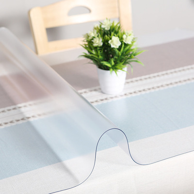 驰哲家居厂家直销透明桌布PVC软玻璃防水防油磨砂茶几垫可定制