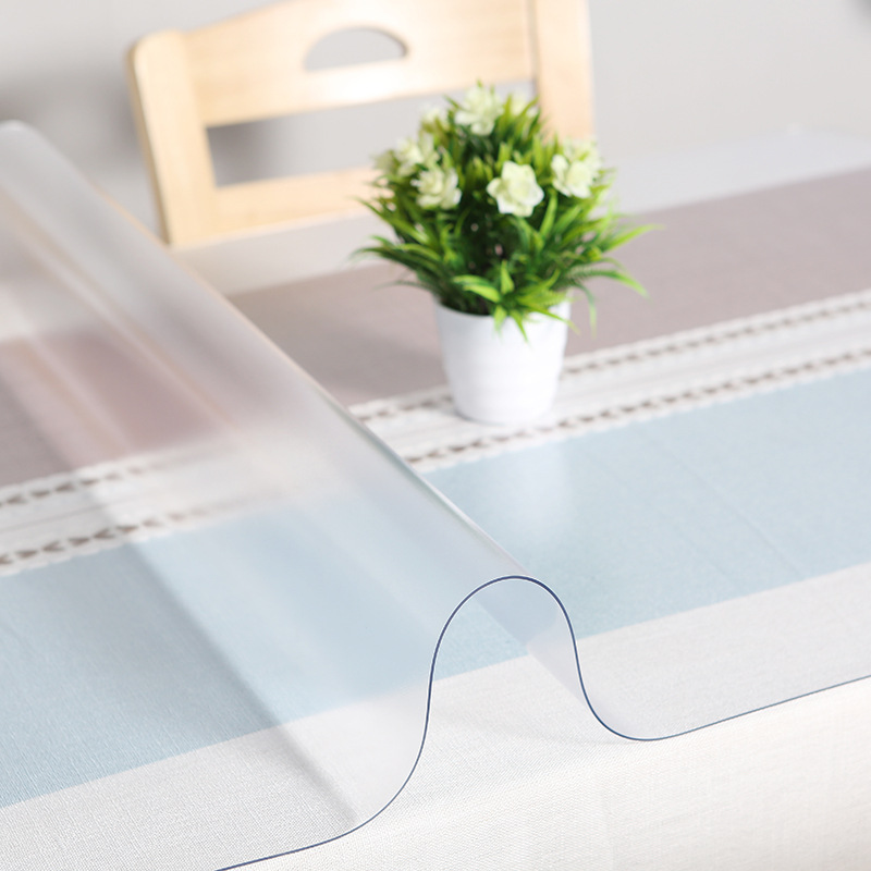 驰哲家居厂家直销透明桌布PVC软玻璃防水防油磨砂茶几垫可定制