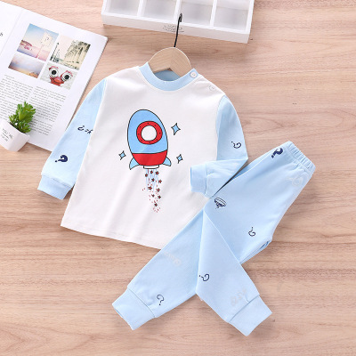 children Long johns Boy girl 0-6 Underwear set baby pajamas Spring and autumn payment Long sleeve Home Furnishings