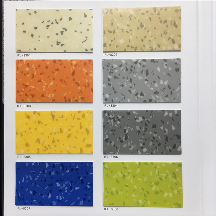 2.0MM Glue PVC Vinyl flooring autohesion Office workshop Flooring Marble plastic cement Floor stickers customized