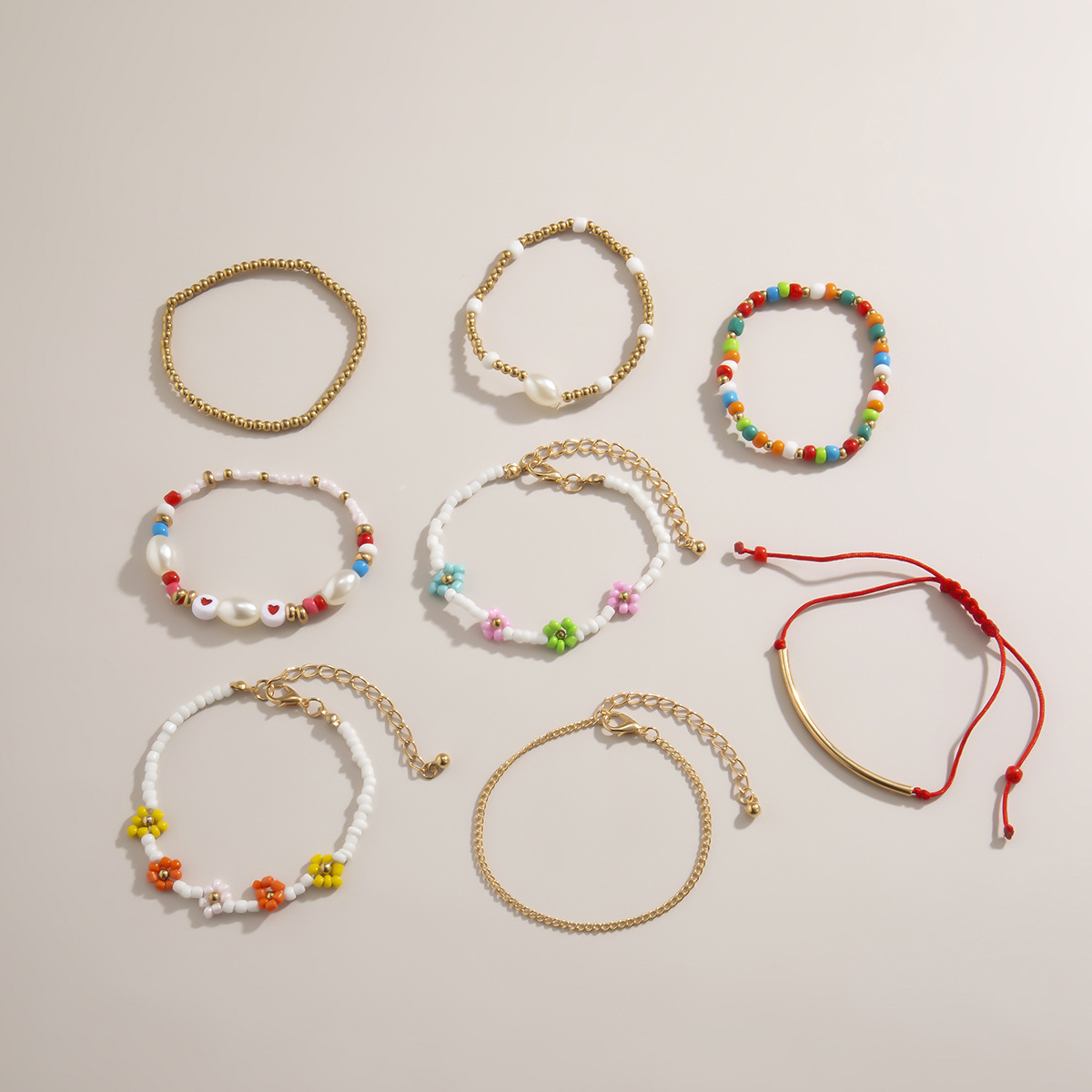 Bunte Perlenarmband-set Im Böhmischen Stil display picture 8