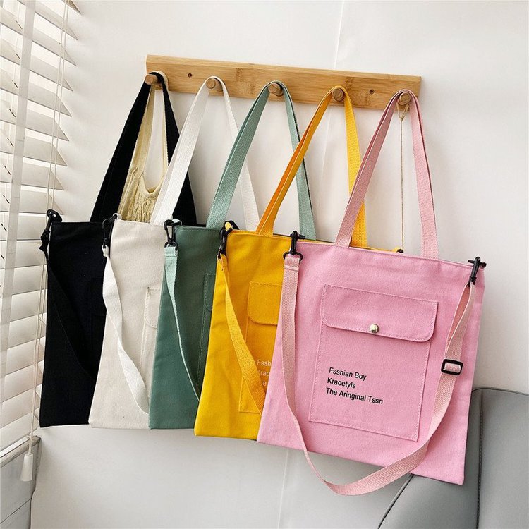 Wholesale New Large Capacity Canvas Shoulder Crossbody Handbag Women's Bag Korean Trendy