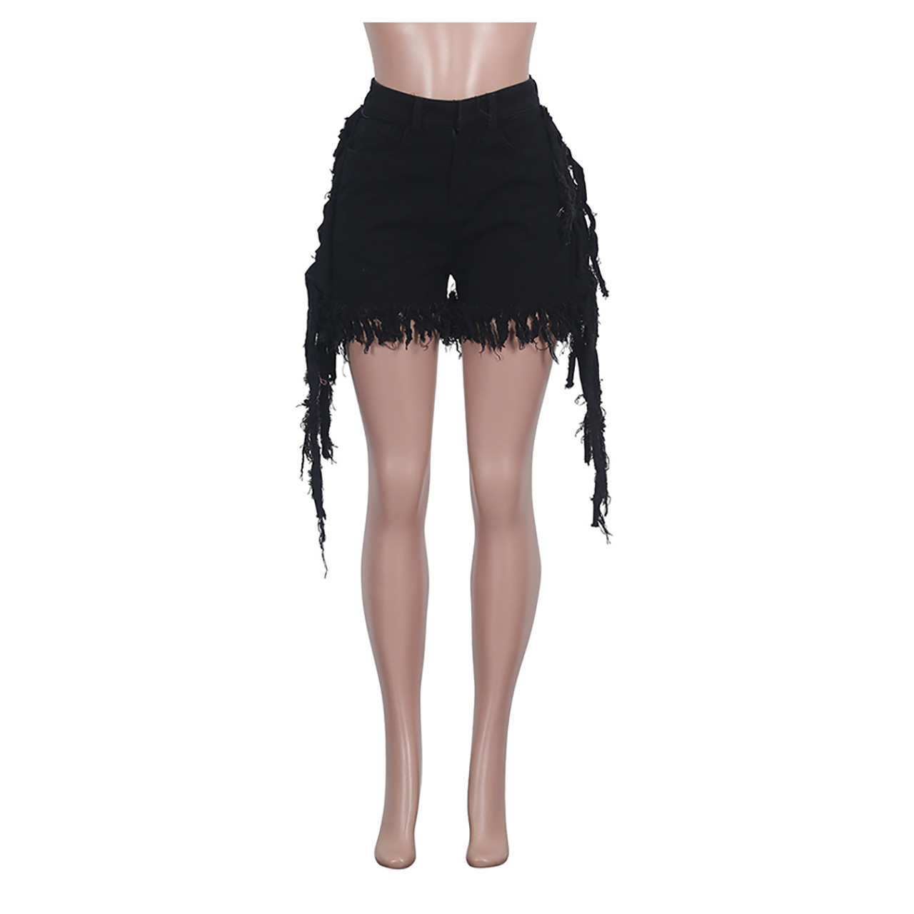 Women Clothing  Women Clothing Tasseled Jeans  Women Clothing (Pants Only) in Shorts
