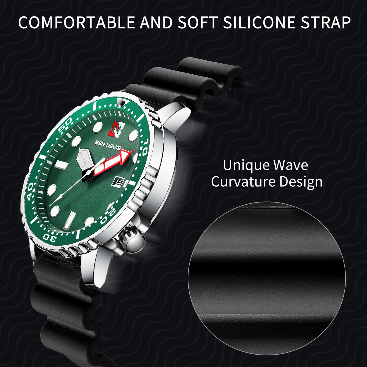 Title 23, Waterproof personality watch Experience freedom...