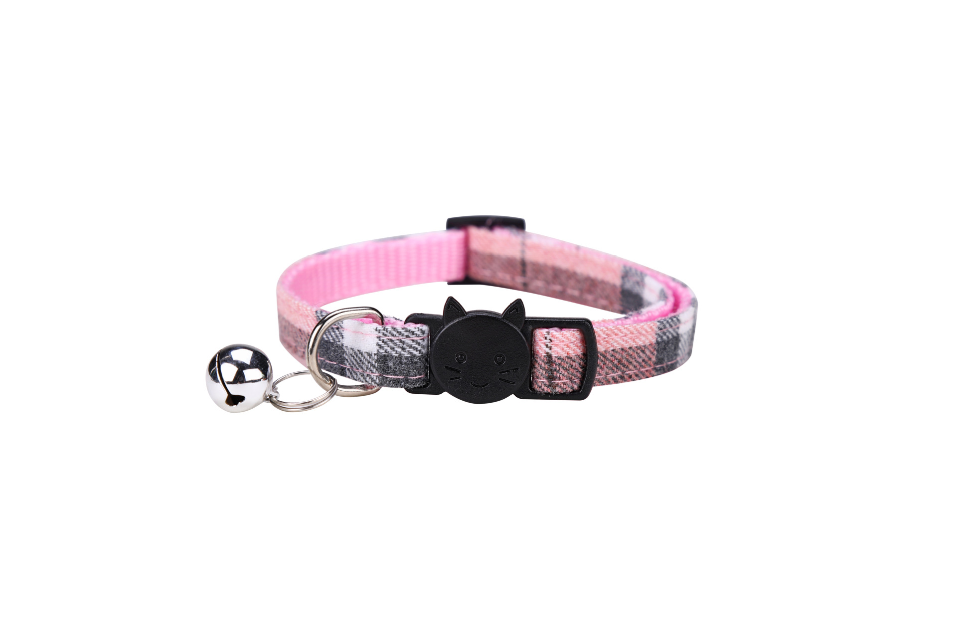 Gran Bretaña cuadrícula mascota gato perro collar colorido cuadrícula gato con productos para mascotas fabricantes de collar de campana caliente