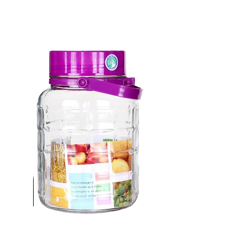 加厚葡萄药酒坛泡酒坛子酿玻璃瓶酒瓶密封罐1个桶带大众10斤