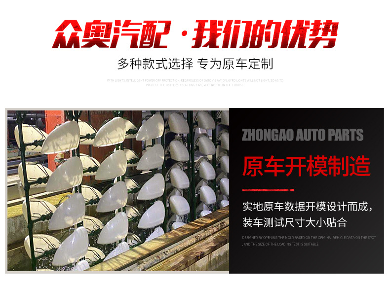 Suitable for AudiA4B8A6C6A58TA3 rear-view mirror Audi rear-view mirror matte tremella modification