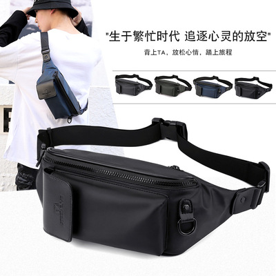 new pattern man Waist pack fashion Trend Inclined shoulder bag Chest pack outdoors motion leisure time mobile phone One shoulder Chest pack