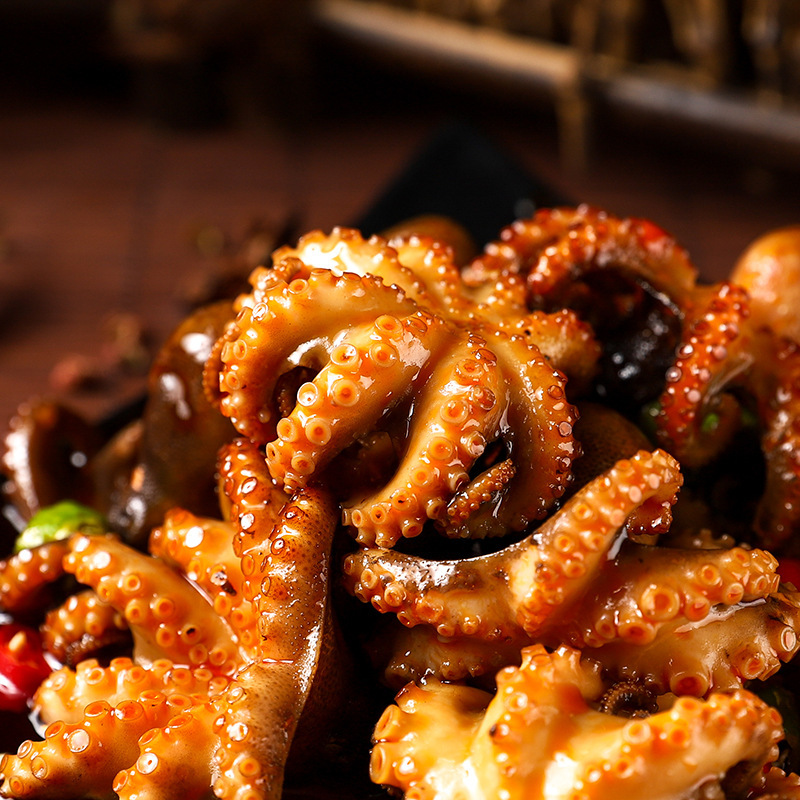 wholesale Retail goods in stock Spicy and spicy spicy octopus precooked and ready to be eaten Seafood Canned Headshot Spicy and spicy Seafood