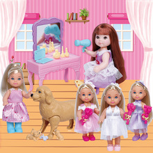 安丽莉洋娃娃安琦琦系列女孩公主玩具礼盒我家萌宠仿真过家家玩具