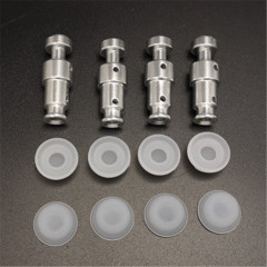 Pressure Cooker Floating Valve DUO60 Silver Double Hole Aluminum 3.2*0.9*0.8 Stop-Open Valve 4 Floating Balls 8 Small Caps