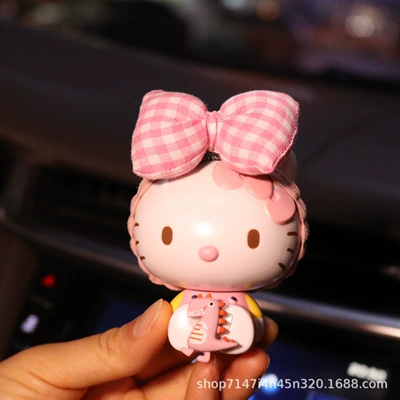 pendant female air conditioning clip Other Automotive Interior Supplies - kt-powder-plaid-dinosaur-fragrant-slice