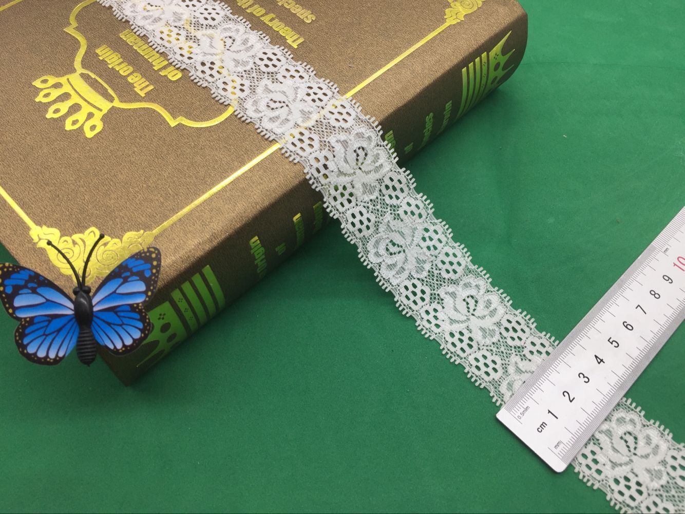 福建厂家直销现货批发弹力蕾丝花边量大优惠供应1063#宽度3.5CM