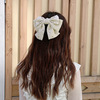 Red hairgrip with bow, hairpin, hairpins, hair accessory, simple and elegant design, Lolita style