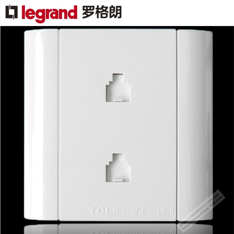 Legrand/罗格朗 L2.0系列 二位电话插座LT01/2