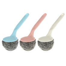 振兴SA7722长柄钢丝球刷强力去油污洗锅刷不锈钢清洁刷厨房可挂式