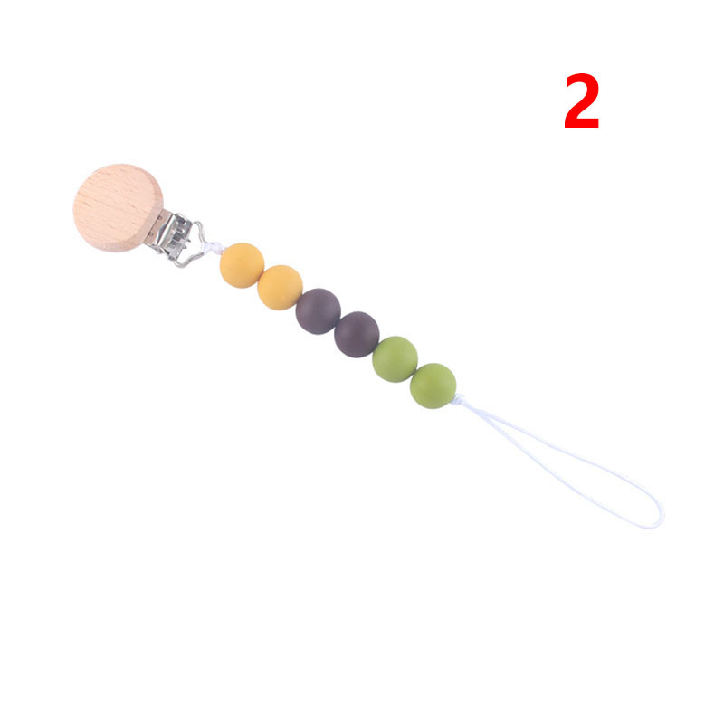 Bebé suministros de haya juguete mordedor bebé chupete de silicona pezón anti-gota cadena Amazon AliExpress Venta caliente