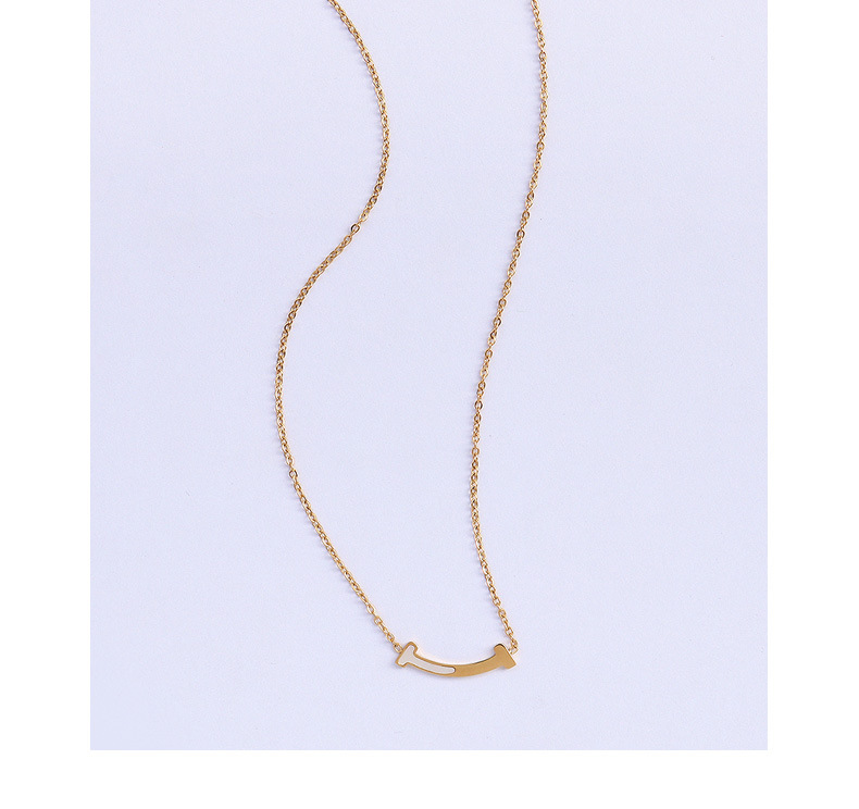 304 Stainless Steel, Shell Material Geometric Pattern Titanium Steel Fashion Necklace
