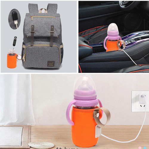 Portable Convenient Thermal Insulated Bottle Warmer USB Heated Cup Cover Submersible Anti-slip Insulating Car Cup Cover