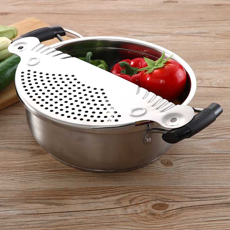 不锈钢沥水器厨房滤水板沥水筛家用沥水板果蔬沥水架滤汤器滤水器