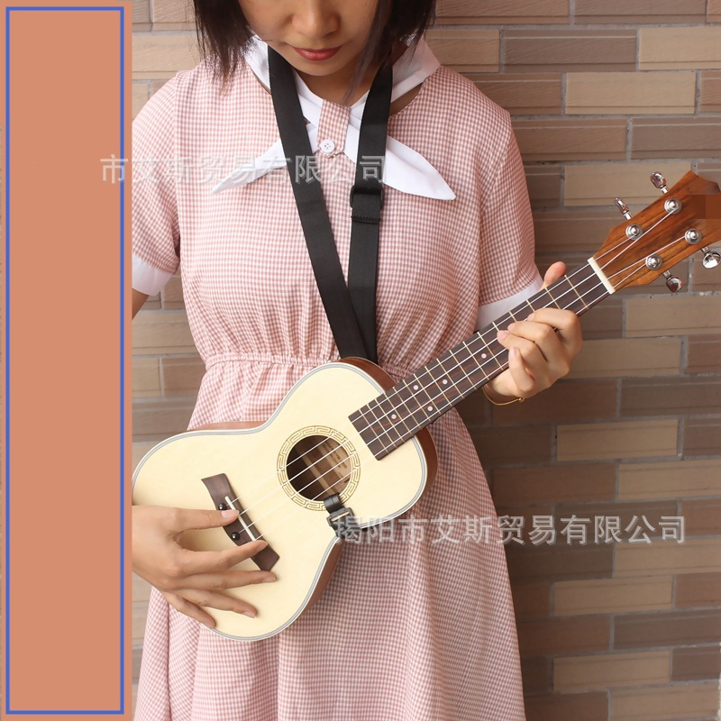 尤克里里背带ukulele小吉他挂脖式背带 乌克丽丽挂勾背带