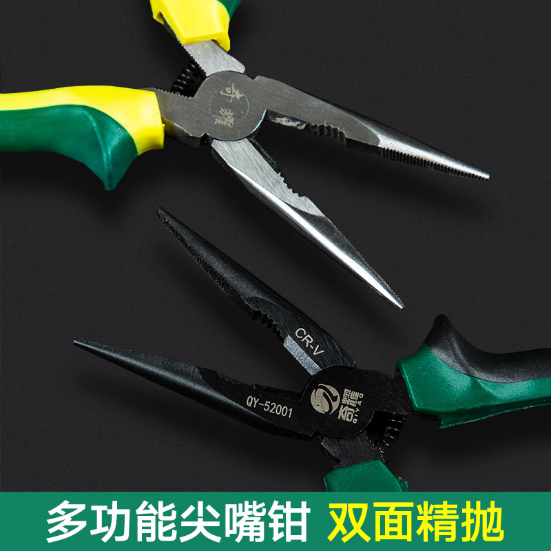 Alicates puntiagudos multi-funcional industrial grado 6-pulgadas 8-pulgadas herramientas eléctricas alicates de pesca Pelacables alicates afilados