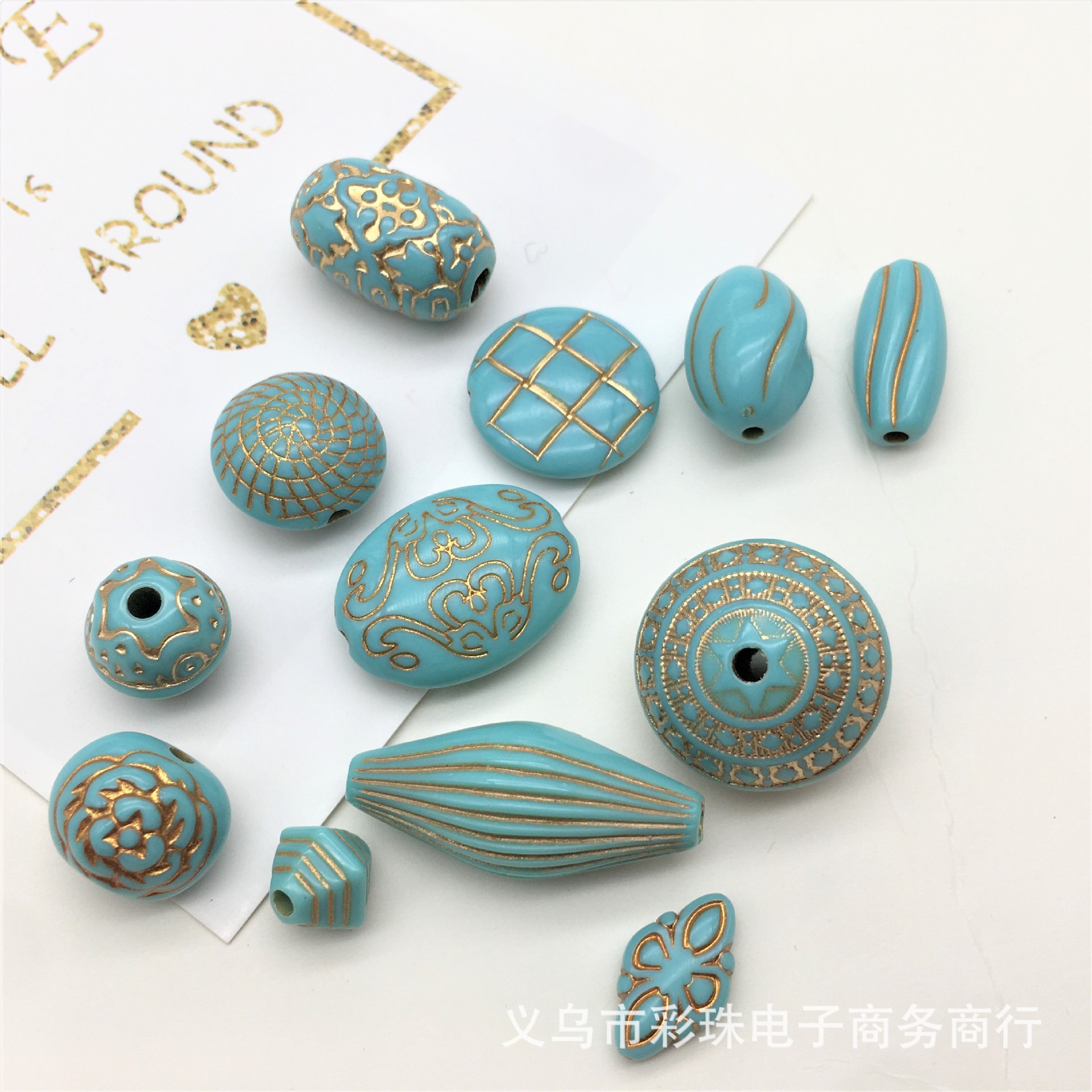 Acrylic retro transparent earrings