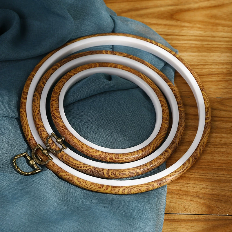 Заводская вышивка крестиком имитация дерева вышивка стрейч оптовая продажа ручной работы DIY Имитация бамбука Вышивка кольцо регулируемая круглая вышивка стрейч