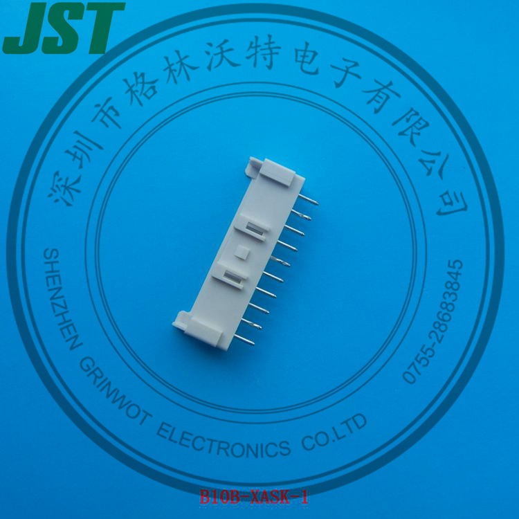 供应B10B-XASK-1针座，2.5间距，JST原厂正品。
