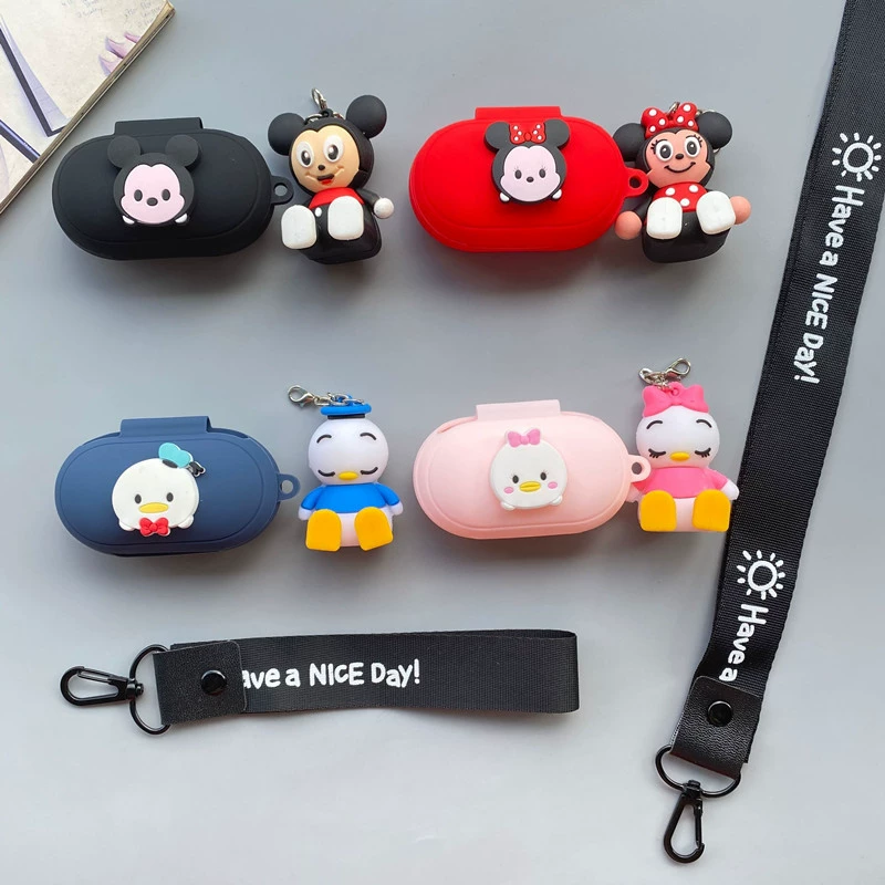 Samsung, compatible wireless protective case, cartoon silicone headphones, 2019, bluetooth, fall protection