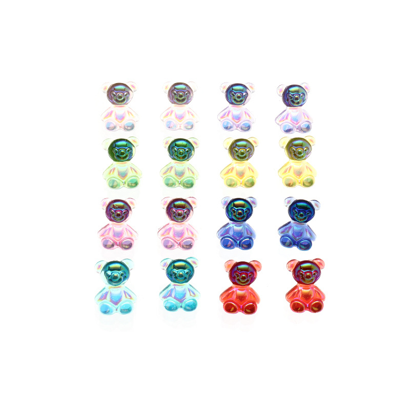 Cute Colorful Bear Earrings display picture 2