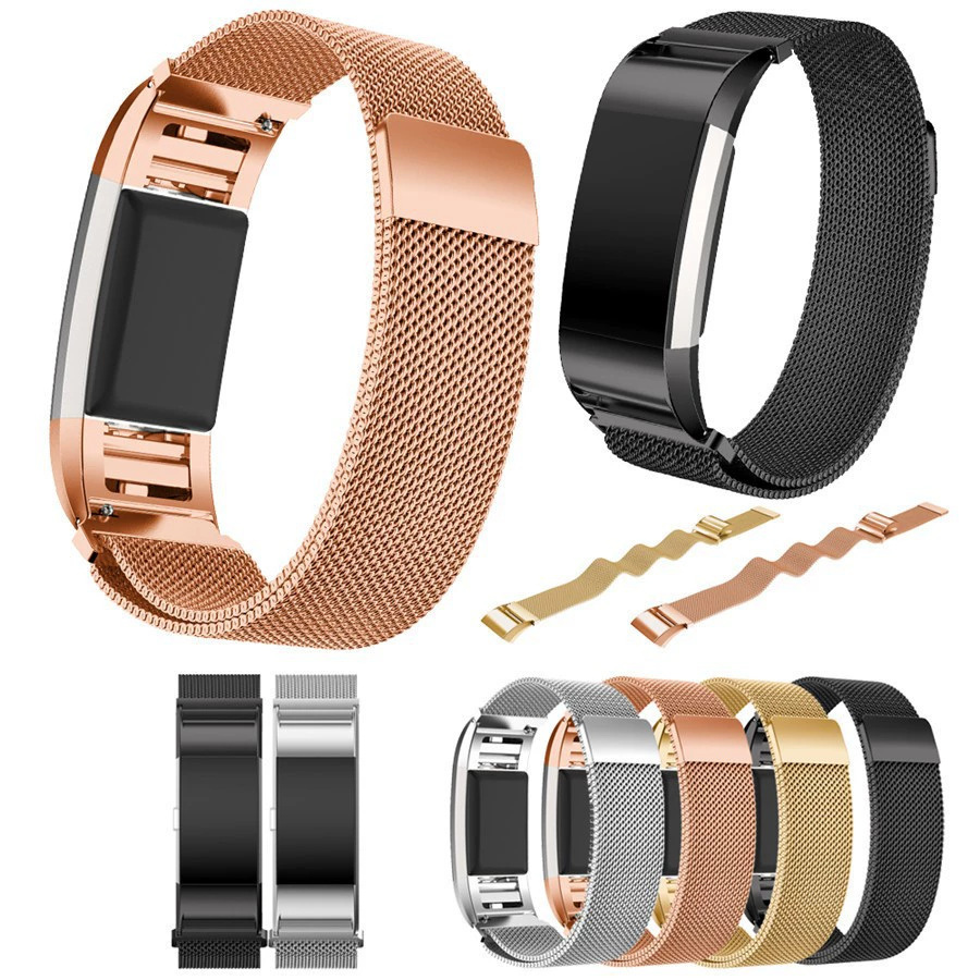 Подходит для Fitbit Charge2 Sanzhu Band Bandmi Milan магнитная нержавеющая сталь умный браслет на запястье