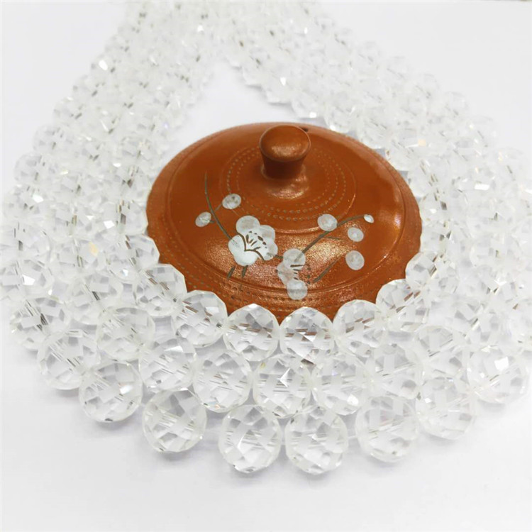 Wholesale of special crystal jewelry cut white crystal loose beads, DIY glass semi-finished jewelry beads, factory direct sales detail image 6