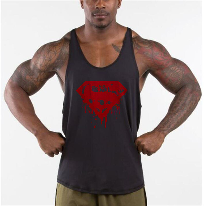 Camiseta sin Mangas Deportiva para Hombre de Algodón para Gimnasio y Deportes