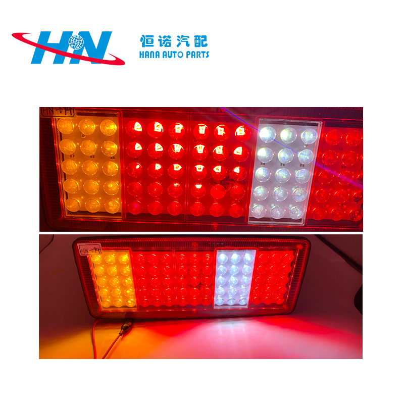 Rectangular LED luz trasera adecuado para camión remolque cisterna luz trasera brillante LED luz trasera